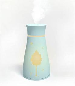 img 3 attached to 🌬️ USB Car Diffuser Humidifier with LED Night Light and Fan - 200ml Portable Air Purifier for Car, Office, Room and Bedroom - Sky Blue Maple Leaf Design