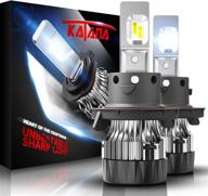 💡 лампы katana h13 led mini design - яркость 10000lm 60w 6500k cool white - комплект для преобразования 9008 all-in-one из 2-х ламп - замена галогена. логотип