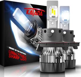 img 4 attached to 💡 Лампы KATANA H13 LED Mini Design - яркость 10000LM 60W 6500K Cool White - комплект для преобразования 9008 All-in-One из 2-х ламп - замена галогена.