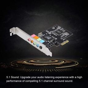 img 1 attached to 🔊 INTEFIRE PCIe Sound Card 5.1 Internal Sound Card for Windows 7 8 - Enhanced Audio Experience with PCI-e Audio Card, 3D Stereo & Low Profile Bracket - CMI8738 Chip - 32/64 Bit (Driver Download Required)
