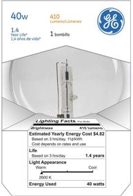 img 2 attached to 💡 GE Lighting 12980: Энергоэффективная лампа мощностью 40 Вт с 410 люменами