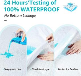 img 1 attached to 🛏️ Minority Full Waterproof Mattress Protector: Breathable, Deep Pocket Fitted Sheet Cover for Ultimate Comfort