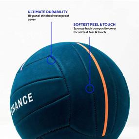 img 3 attached to Waterproof Indoor/Outdoor Soft Volleyball | Recreational Training Ball for Pool, Beach & Indoor Play | All Ages (Size 5)