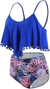 img 2 attached to Swimsuit Swimsuits Swimwear Beachwear Colorful Women's Clothing and Swimsuits & Cover Ups