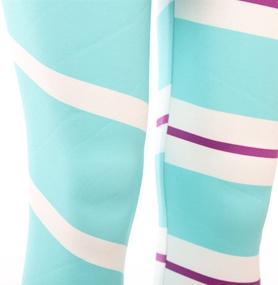 img 2 attached to Joyfunny Vanellope Von Schweetz Yoga Leggings: Stylish and Comfortable Mid-Waist Full Length Sport Pants for Women and Girls