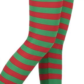 img 1 attached to 🎄 Christmas-themed Girls' Leggings for Kids - Girls' Clothing Leggings