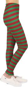 img 2 attached to 🎄 Christmas-themed Girls' Leggings for Kids - Girls' Clothing Leggings