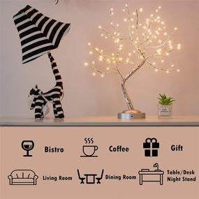 img 3 attached to 🌳 Bonsai Tree Light - LED Tree Lamp with Timer | USB & Battery Operated | Adjustable Branches Artificial Lighted Tree for Home Decoration Christmas - Warm White