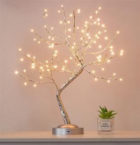 img 4 attached to 🌳 Bonsai Tree Light - LED Tree Lamp with Timer | USB & Battery Operated | Adjustable Branches Artificial Lighted Tree for Home Decoration Christmas - Warm White