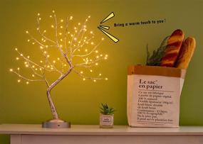 img 1 attached to 🌳 Bonsai Tree Light - LED Tree Lamp with Timer | USB & Battery Operated | Adjustable Branches Artificial Lighted Tree for Home Decoration Christmas - Warm White