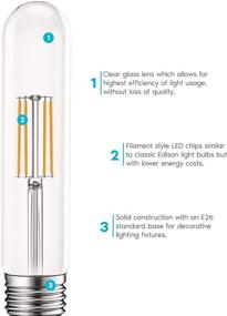 img 1 attached to Luxrite Equivalent Dimmable Filament Standard Industrial Electrical