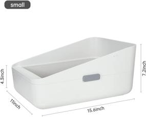 img 3 attached to 🐱 RIZZARI Enclosed Cat Litter Box: High-Sided, Anti-Splashing Design for Easy Cleaning and Assembly - Ideal for Small Cats