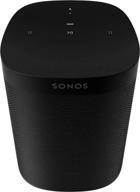 sonos one (2-го поколения) - умный динамик с голосовым управлением и встроенным amazon alexa - черный. логотип