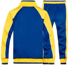 img 3 attached to AOTORR Athletic Running Tracksuit Jogging Men's Clothing for Active