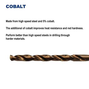 img 1 attached to 🔩 Cobalt Jobber Length Stainless Cutting Tools: Find Premium 64 Inch Industrial Drill Bits