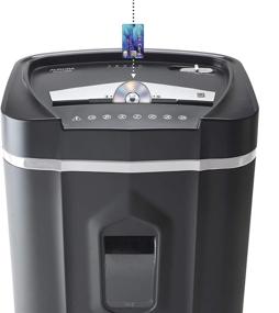 img 3 attached to 🔒 Aurora AU1210MA Pro High Security 12-Sheet Micro-Cut Shredder for Paper, CDs, and Credit Cards with 60-Minute Continuous Run Time