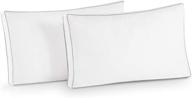 weekender 2-pack shredded memory foam queen pillows - improved air circulation - medium firm support - moldable - 16 x 28 inches - white logo