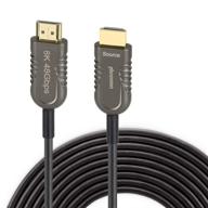 phoossno certified 8k fiber optical hdmi 2.1 cable - ultra high-speed 48gbps 33ft 10m - hdr earc hdcp2.2 2.3 support - 4k 120hz, 8k60hz - compatible with ps5, xbox, tv, monitor, pc logo