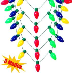 img 2 attached to Get Festive with CPPSLEE Christmas Light Up Bulb Necklace - the Perfect Ugly Sweater Party Favor and Christmas Decorations Gift!