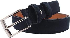 img 3 attached to J Stanar Casual Genuine Suede Leather Men's Accessories for Belts