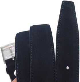 img 2 attached to J Stanar Casual Genuine Suede Leather Men's Accessories for Belts