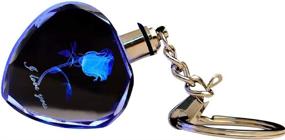 img 1 attached to 🗼 Eiffel Kitten Crystal Key Chain with Engraved Design