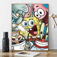 kimily numbers painting spongebob decoration logo