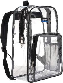 img 3 attached to 🎒 Durable Transparent Security Backpacks: The Perfect Casual Daypack Solution