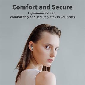 img 3 attached to 🎧 Беспроводные наушники TAGRY Bluetooth - бесконтактное управление с отображением уровня заряда LED для спорта.