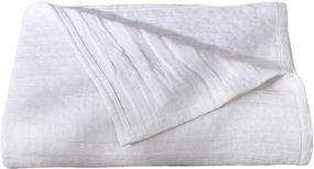 img 4 attached to 🛏️ Dawson Star 3-Layer Pre-Washed Gauze Blanket - Lightweight, Soft, and Breathable 100% Cotton (King Size, White)