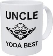 wampumtuk best uncle 👨 ever, yoda 11oz funny coffee mug logo