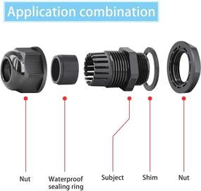 img 2 attached to 🔌 Комплектующий с регулируемым влагозащищенным соединителем и девятью пресс-обжимами