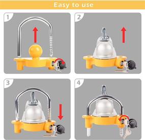 img 1 attached to 🔒 Secure Your Trailer with Eleven Guns Trailer Hitch Lock - Includes 2 Keys and Fits Multiple Coupler Sizes