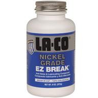 🔥 la-co ez break nickel grade antiseize paste - high temperature 2600°f, 8 oz jar with built-in brush cap logo