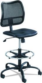 img 4 attached to 🪑 Safco Products Vue Mesh Extended-Height Ergonomic Chair in Black Vinyl