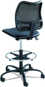 img 2 attached to 🪑 Safco Products Vue Mesh Extended-Height Ergonomic Chair in Black Vinyl