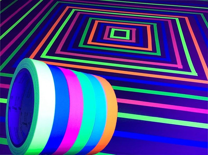 greyparrot tape blacklight reactive fluorescent 로고