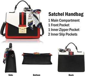 img 1 attached to 👜 Scarleton H206502 Handle Satchel Handbag - Stylish Women's Handbag & Wallet Set for Totes