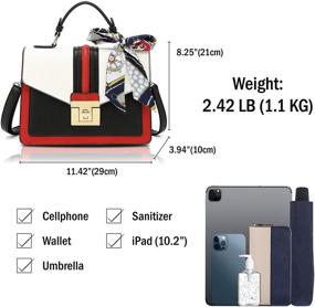 img 2 attached to 👜 Scarleton H206502 Handle Satchel Handbag - Stylish Women's Handbag & Wallet Set for Totes