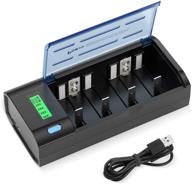 🔋 efficient powxs universal rechargeable battery charger for nimh & nicd batteries | usb & type c input logo