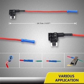 img 1 attached to 🚗 Набор Recoil 10 Pack 12V Автомобильный адаптер для предохранителей Add-a-Circuit с ножевым предохранителем ACN/Low Profile Mini Fuse с 10 предохранителями на 10А и 20А: Компактный 12V набор для улучшенной защиты электрической системы.