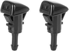 img 4 attached to 🚘 Enhance Visibility with X AUTOHAUX Windshield Washer Nozzle Sprayer for GMC Envoy, Chevrolet Trailblazer, Oldsmobile Bravada - Pack of 2