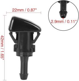 img 3 attached to 🚘 Enhance Visibility with X AUTOHAUX Windshield Washer Nozzle Sprayer for GMC Envoy, Chevrolet Trailblazer, Oldsmobile Bravada - Pack of 2