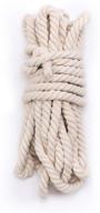 πΏ premium 50-feet 5/8" organic cotton rope by tosnail - triple-strand twisted for optimal strength logo