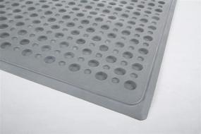 img 2 attached to 🐾 Large Gray Purr-Fect Paws Cat Litter Mat: Keep Your Home Clean and Tidy