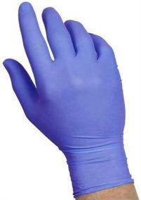 img 2 attached to SYSCO HIGH Performance Nitrile Gloves: Large, Powder Free, Blue Clear - 100 Count