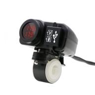 waterproof motorcycle temperature voltmeter handlebar logo