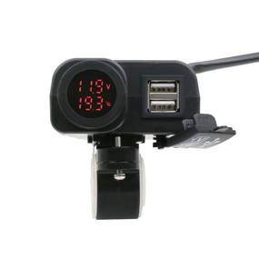 img 3 attached to Waterproof Motorcycle Temperature Voltmeter Handlebar