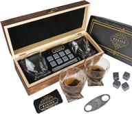 🥃 ultimate whiskey lover's gift set: eyozka whiskey glass set with c. cutter, stones, and bar accessories logo