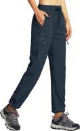 👖 libin women's cargo hiking pants: lightweight quick-dry capri pants with zipper pockets for outdoor activities логотип